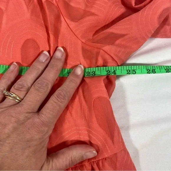 Ophelia Roe Women’s Tunic Blouse Size 2X Boho Flowy Peasant Tiered - Picture 9 of 12